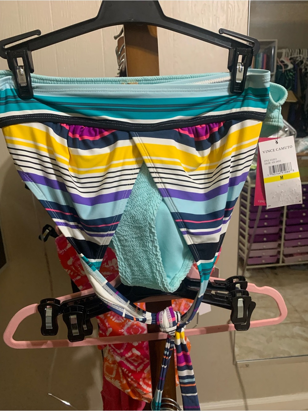 Vince Camuto woman Multicolor Striped Swim suit 2 piece